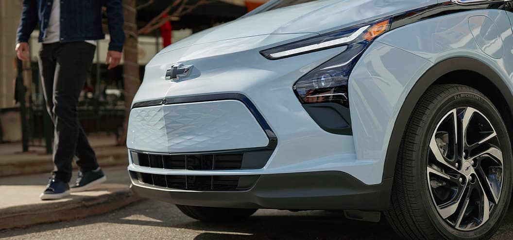 Chevy Bolt front headlights and bumper profile