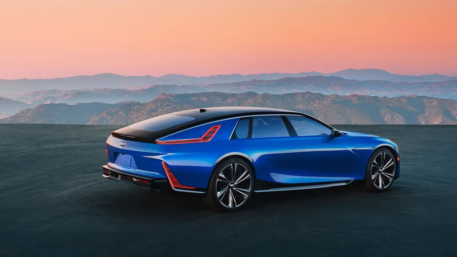 Back and side view of Cadillac Celestiq 