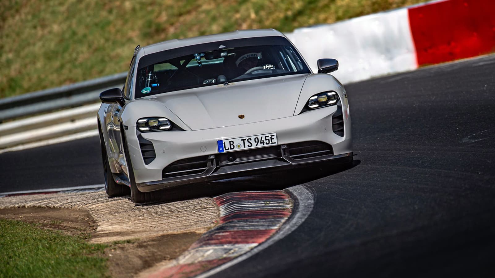 Porsche Taycan Turbo S on the Nürburgring