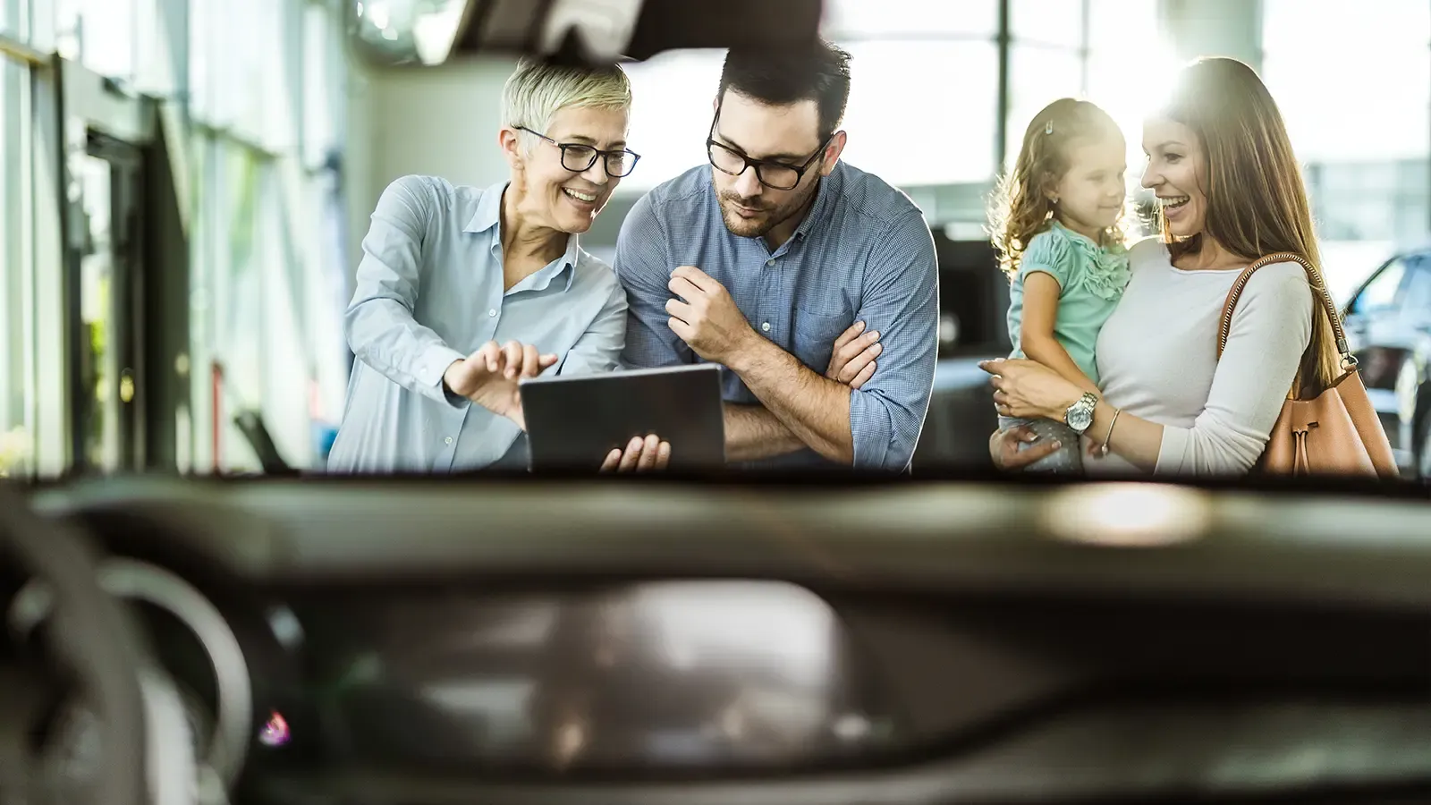 People Checking which EV to buy