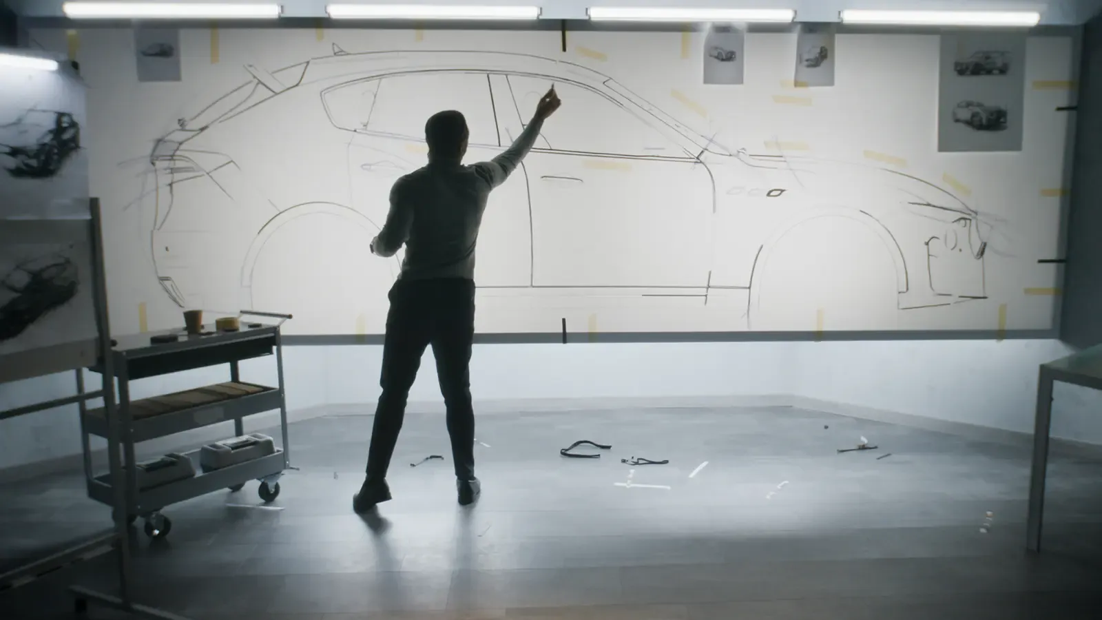 A specialist outlining the Subaru Adrenaline