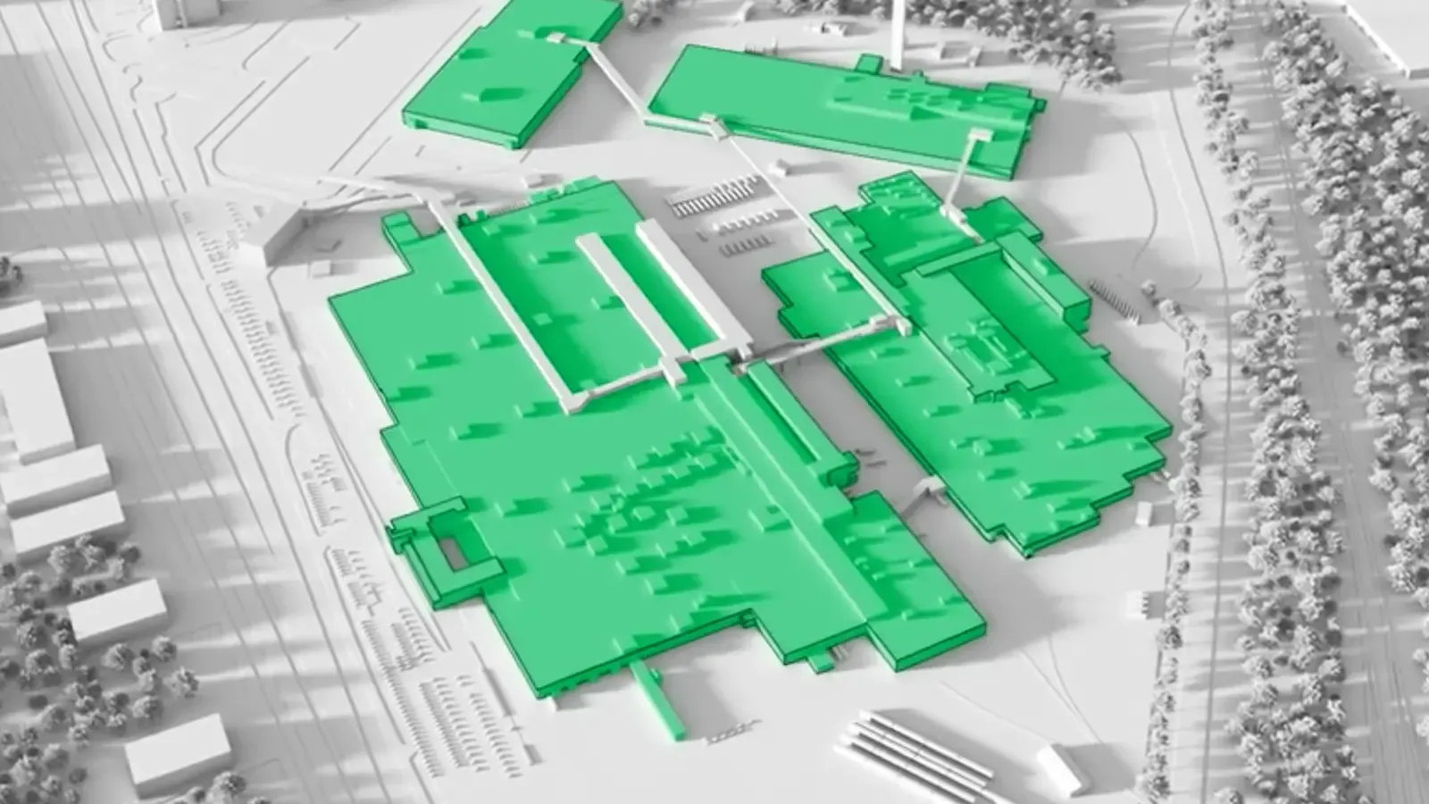 Blueprint of Oakville Electric Vehicle Complex