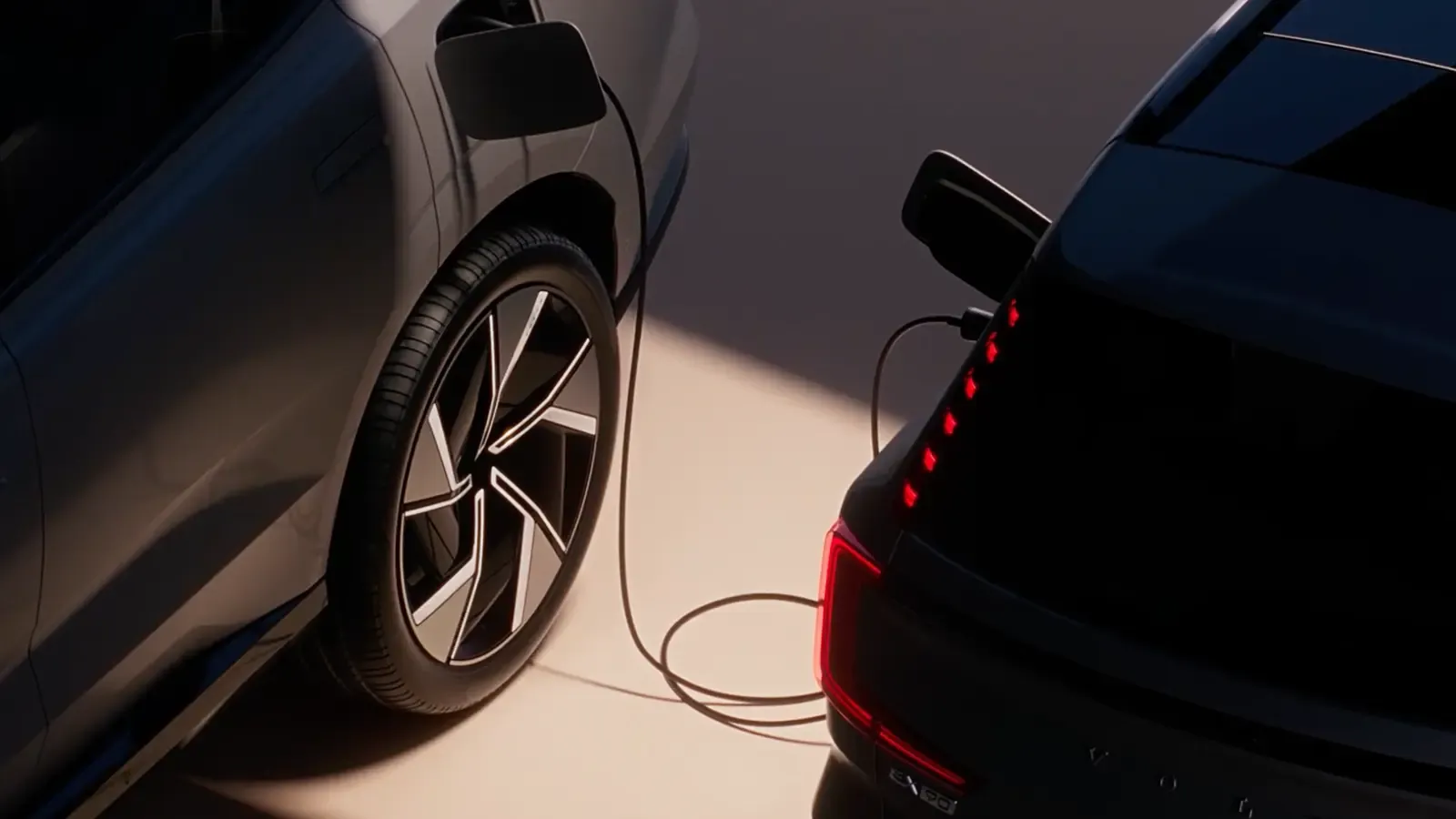 Volvo electric cars using chargers 
