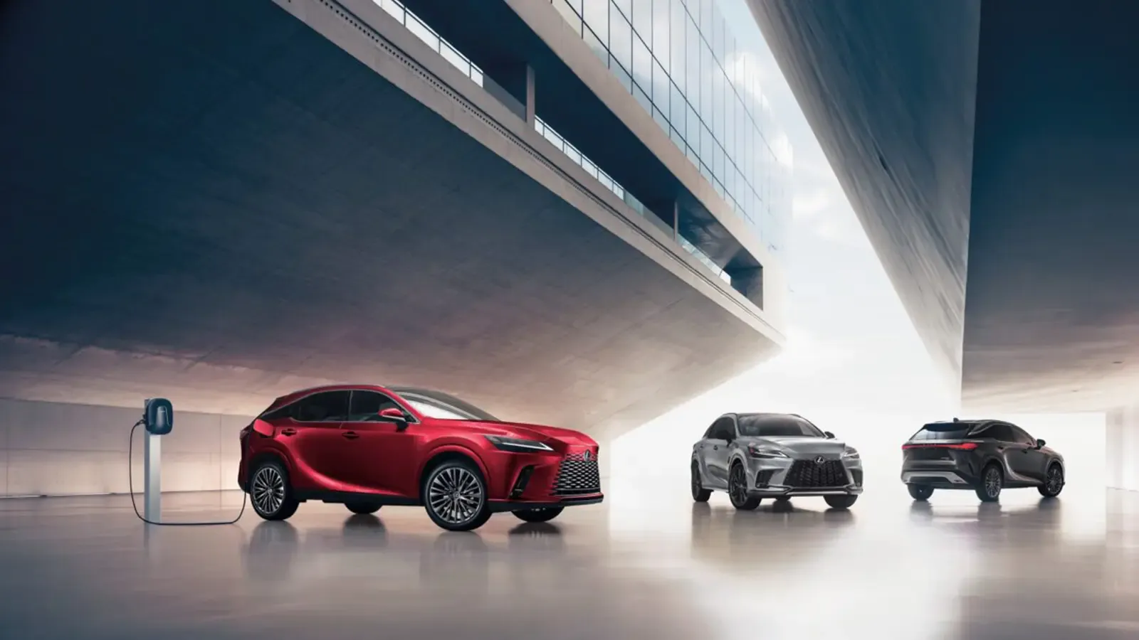 RX450h+ car models being charged 
