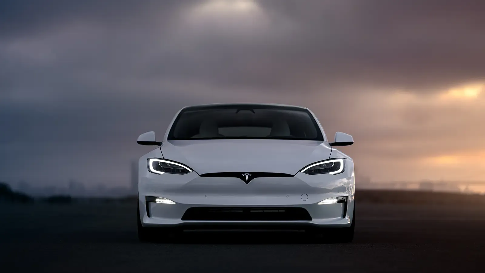 Tesla Model S front exterior view