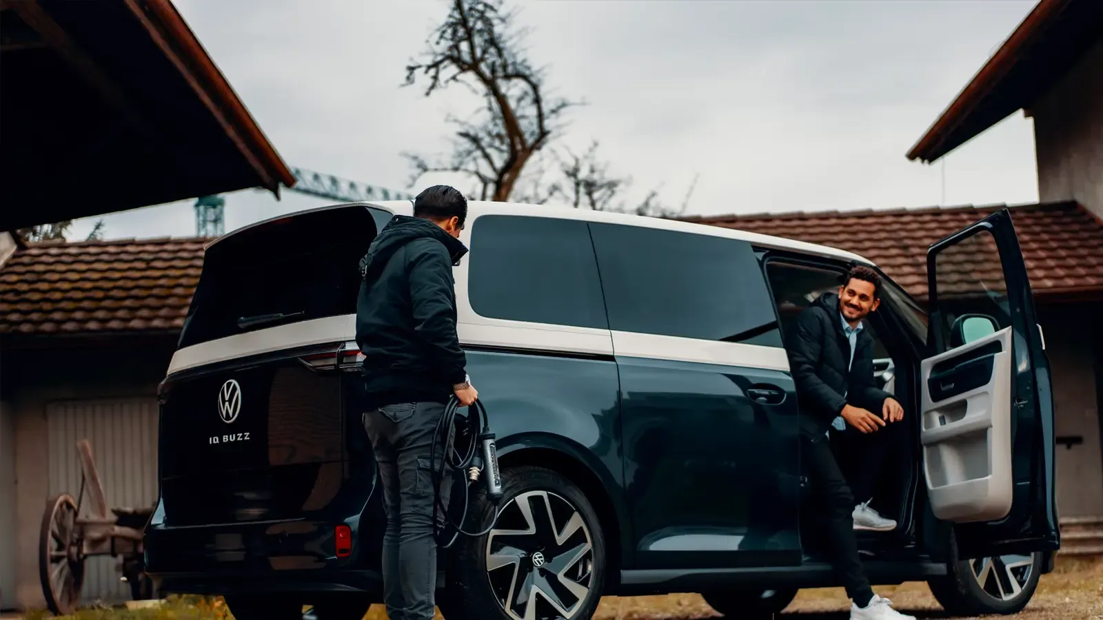 Men with their Buzz electric van