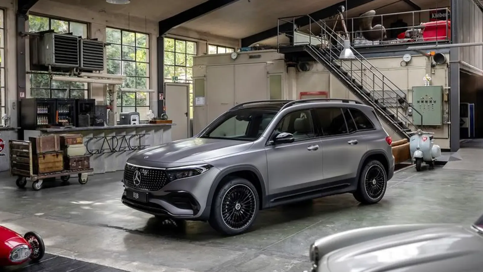 The Mercedes-Benz EQB front exterior view 