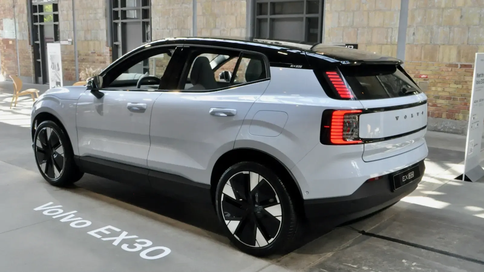 2025 Volvo EX30 driving on the street