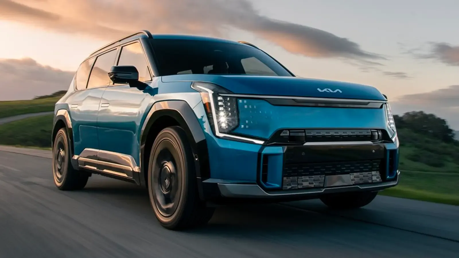 2024 Kia EV9 on the road
