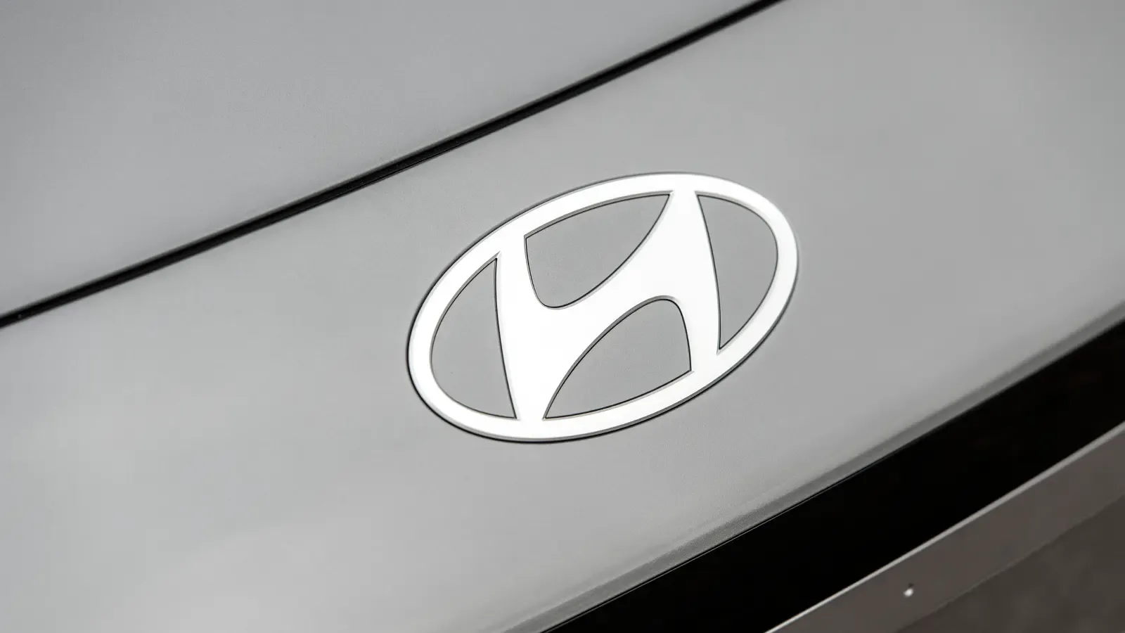 Hyundai logo on car 