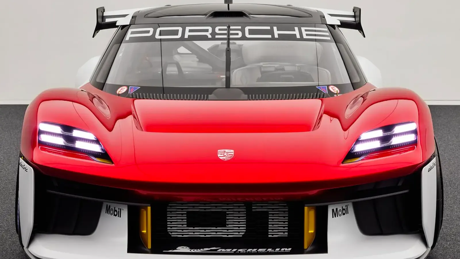 Close up exterior view of the Porsche Mission R