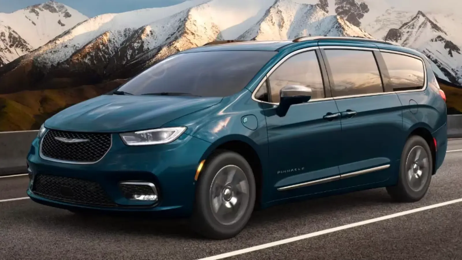 2024 Chrysler Pacifica Hybrid driving on the road