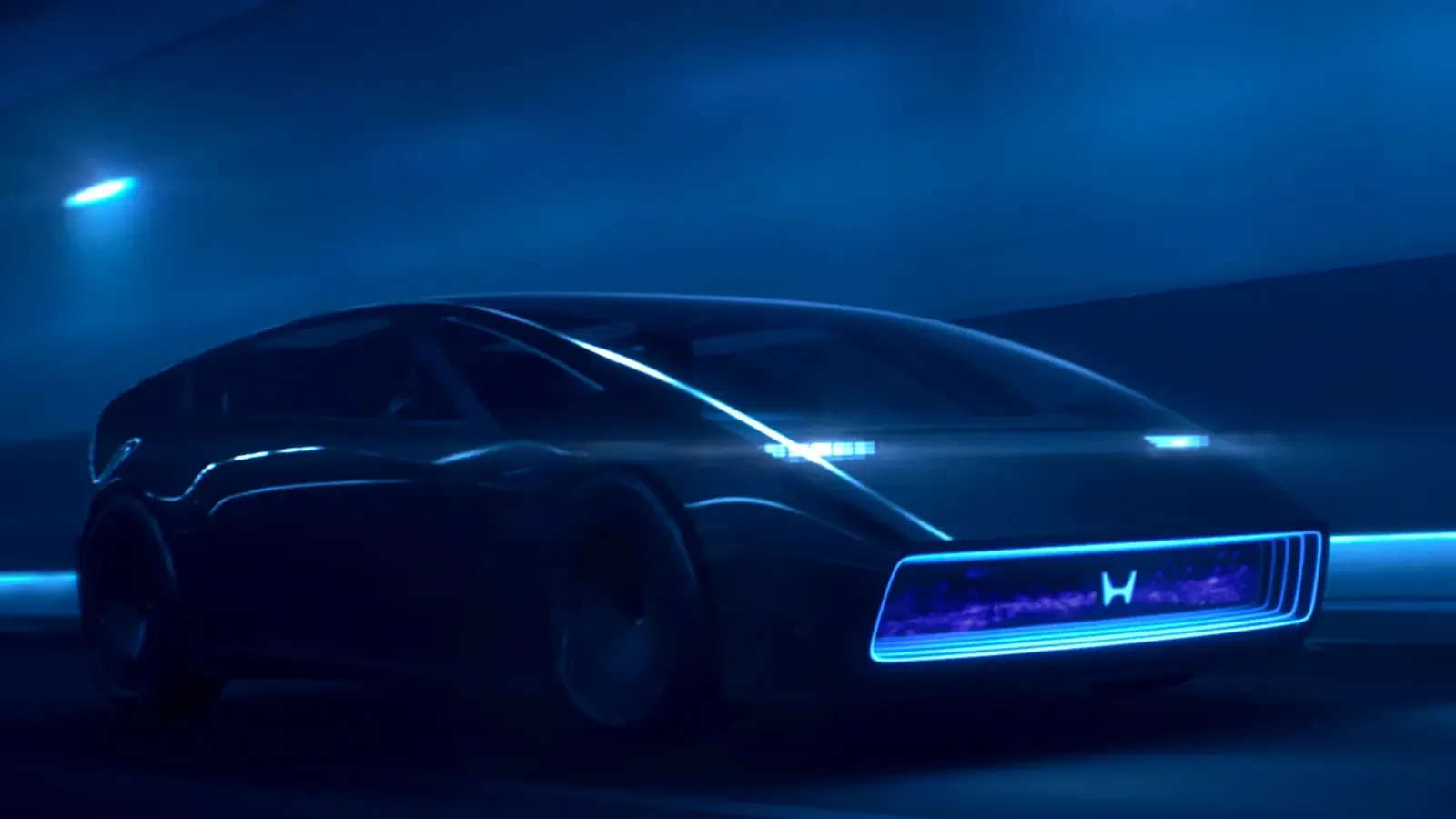 Honda 0 Series Saloon Concept Model front view driving 