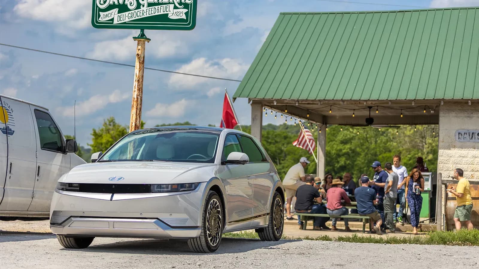 EV parked at business 