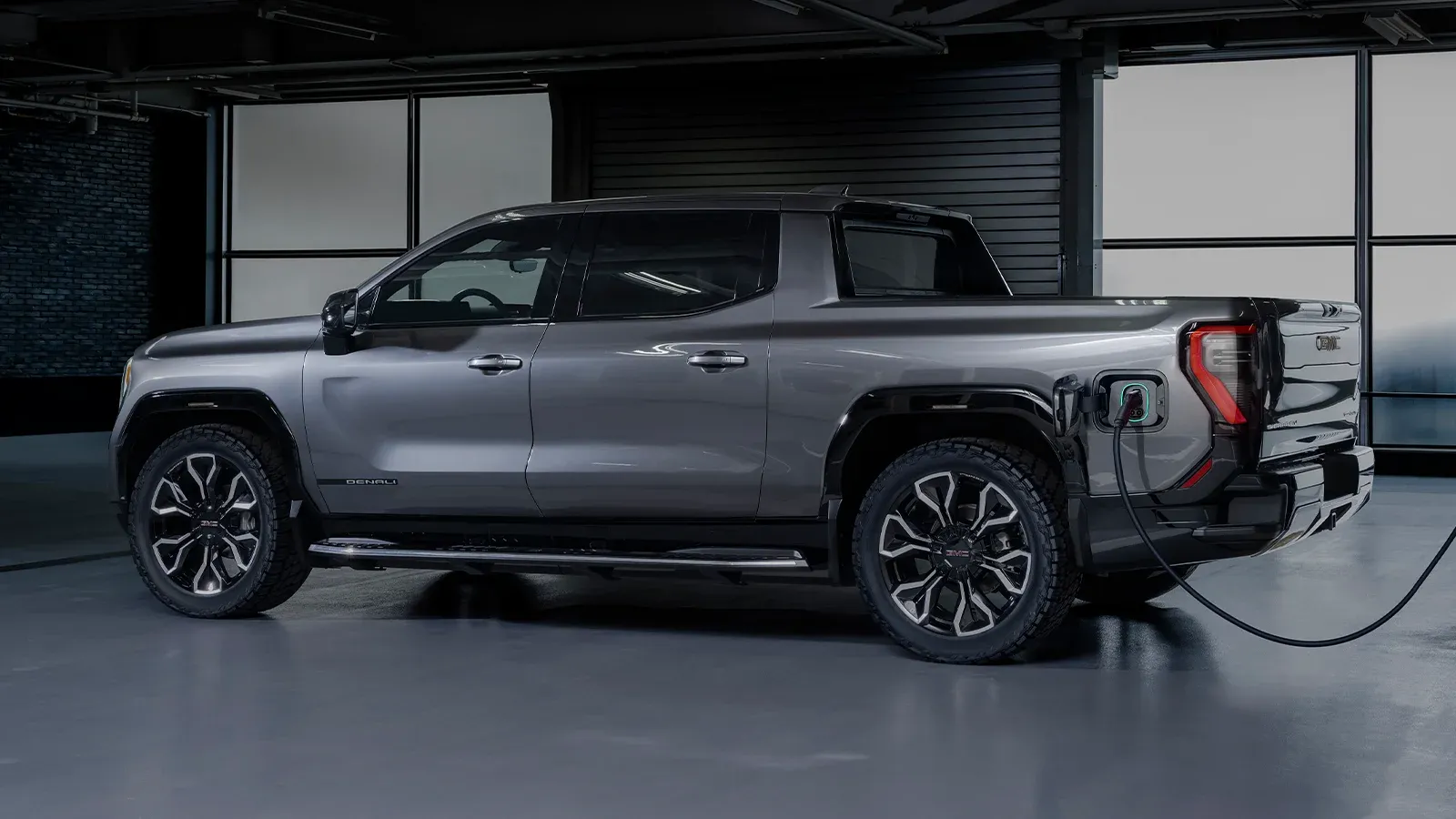GMC Sierra EV Denali charging
