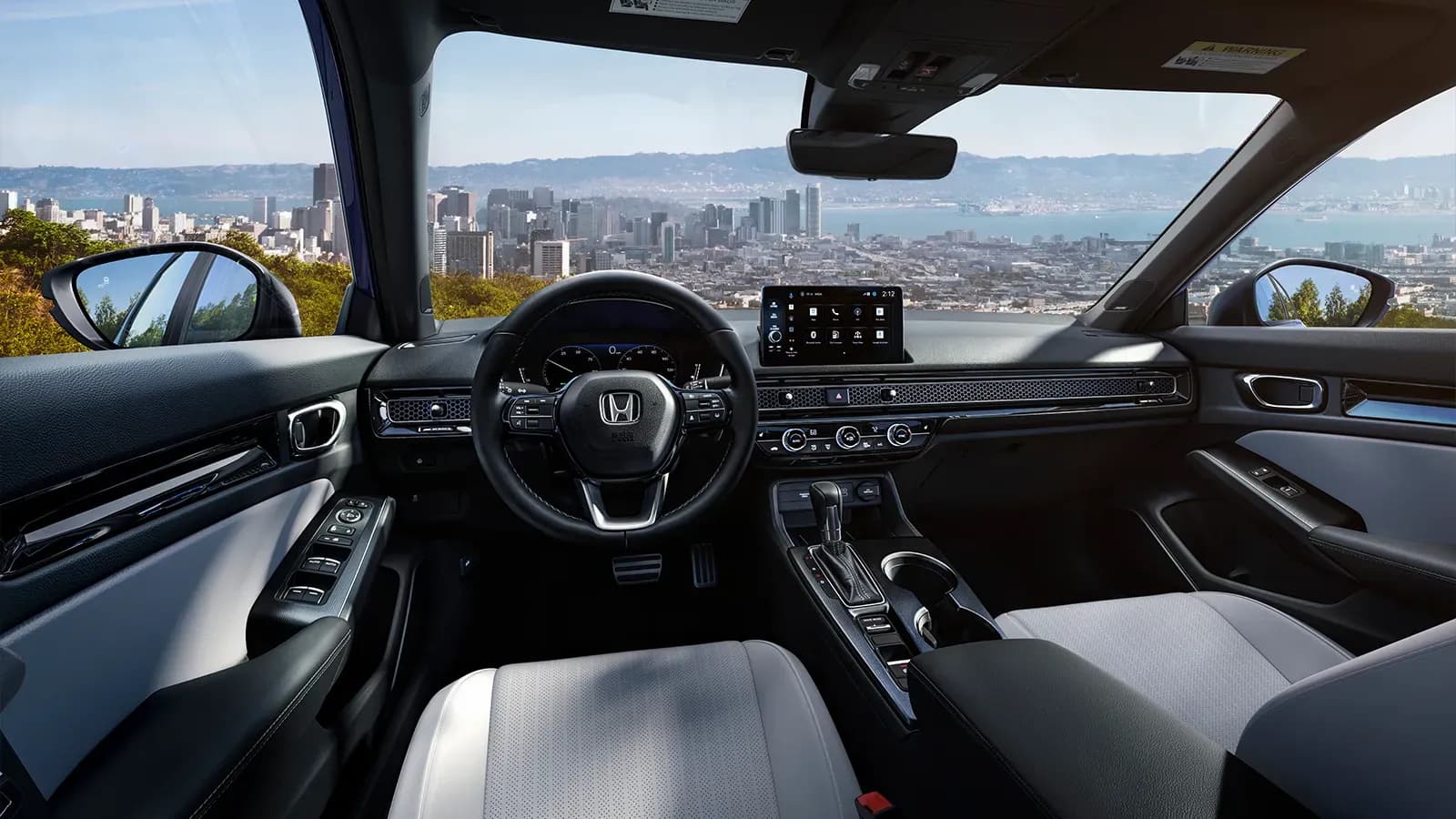 Interior front of 2025 Honda Civic Hybrid