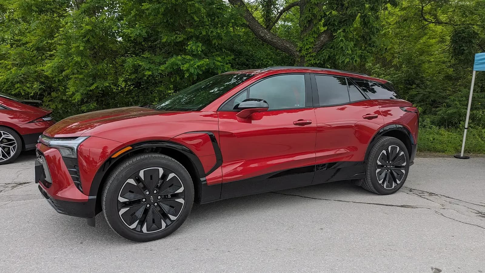red Chevy Blazer EV 