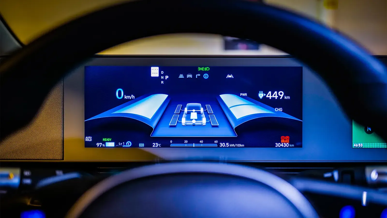 close-up of Ioniq 5 dashboard 