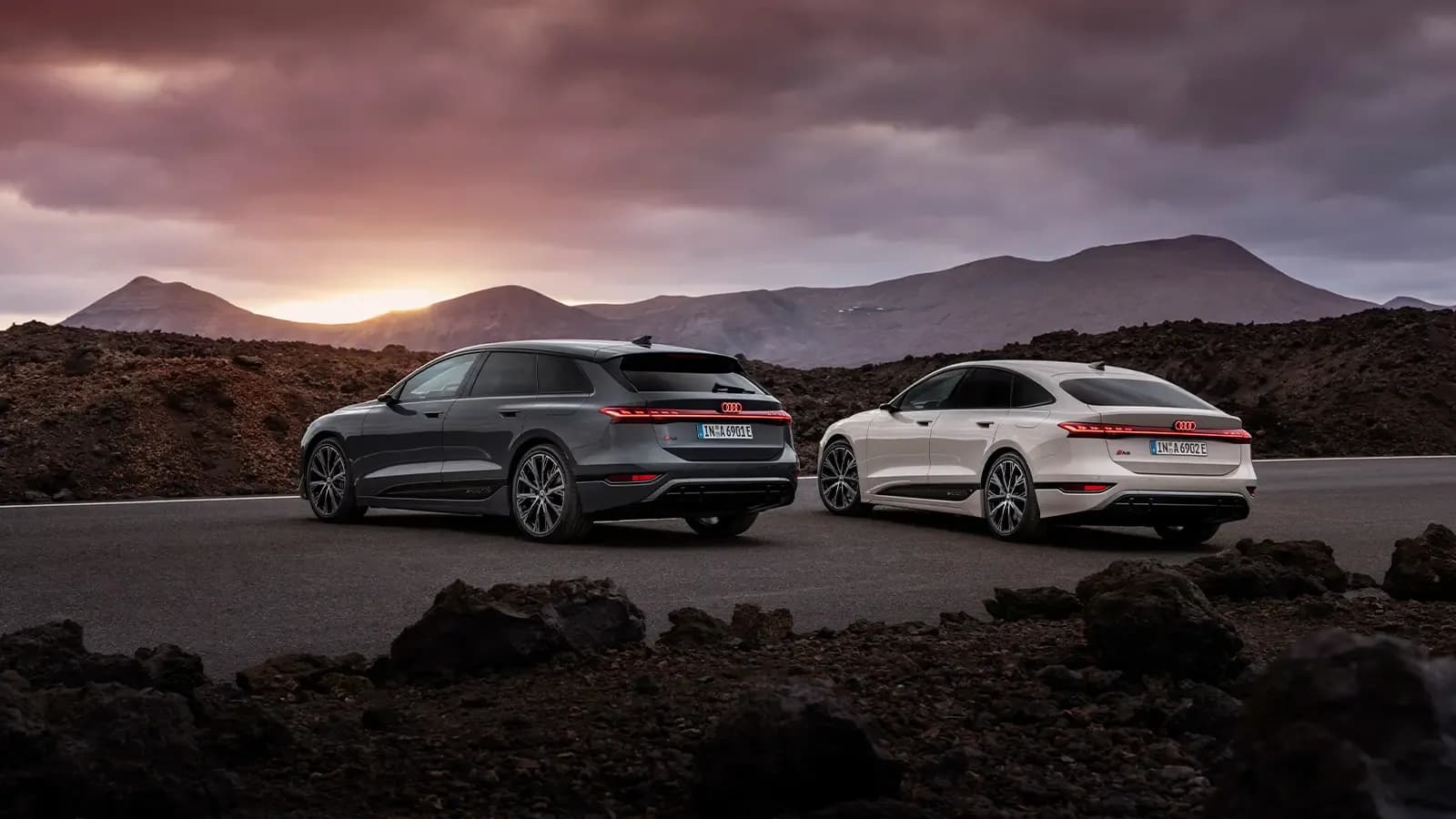 Two Audi A6 e-tron Models 