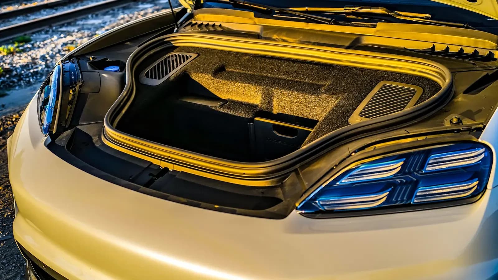 under the hood of a Macan EV 