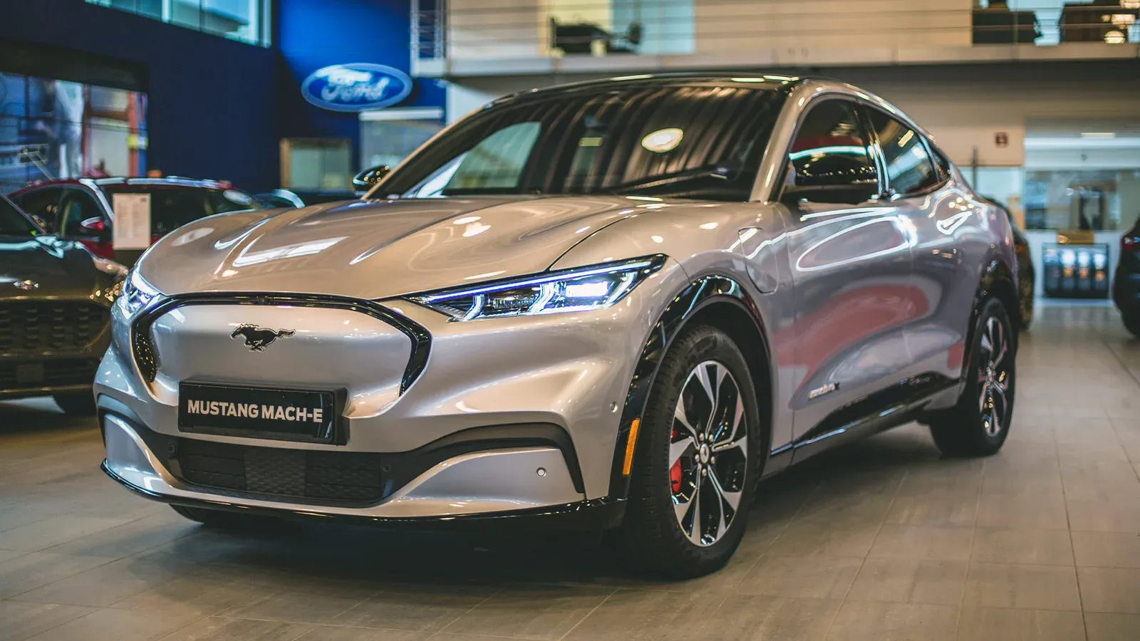 Silver Electric SUV