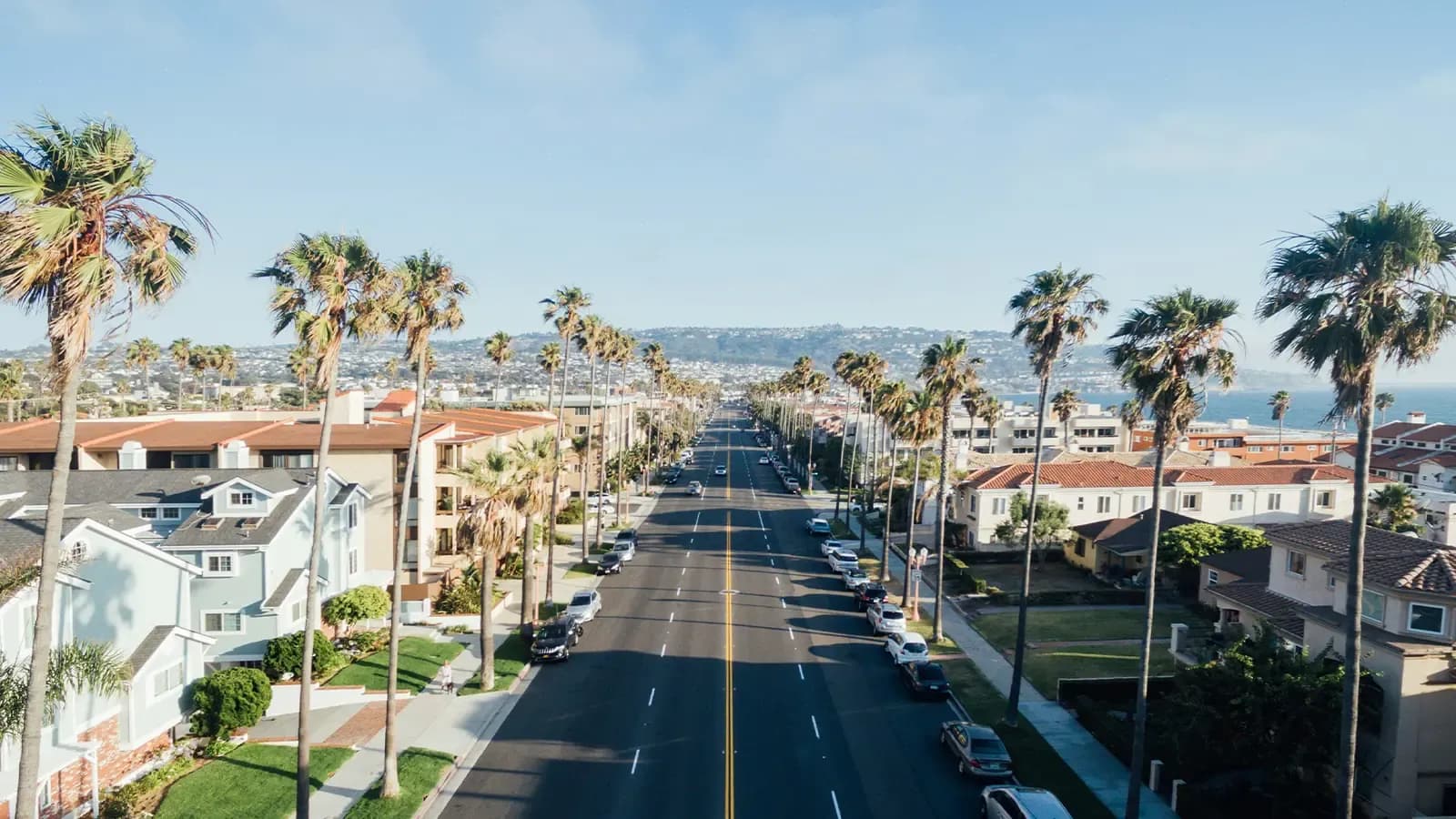 Ariel view of California street