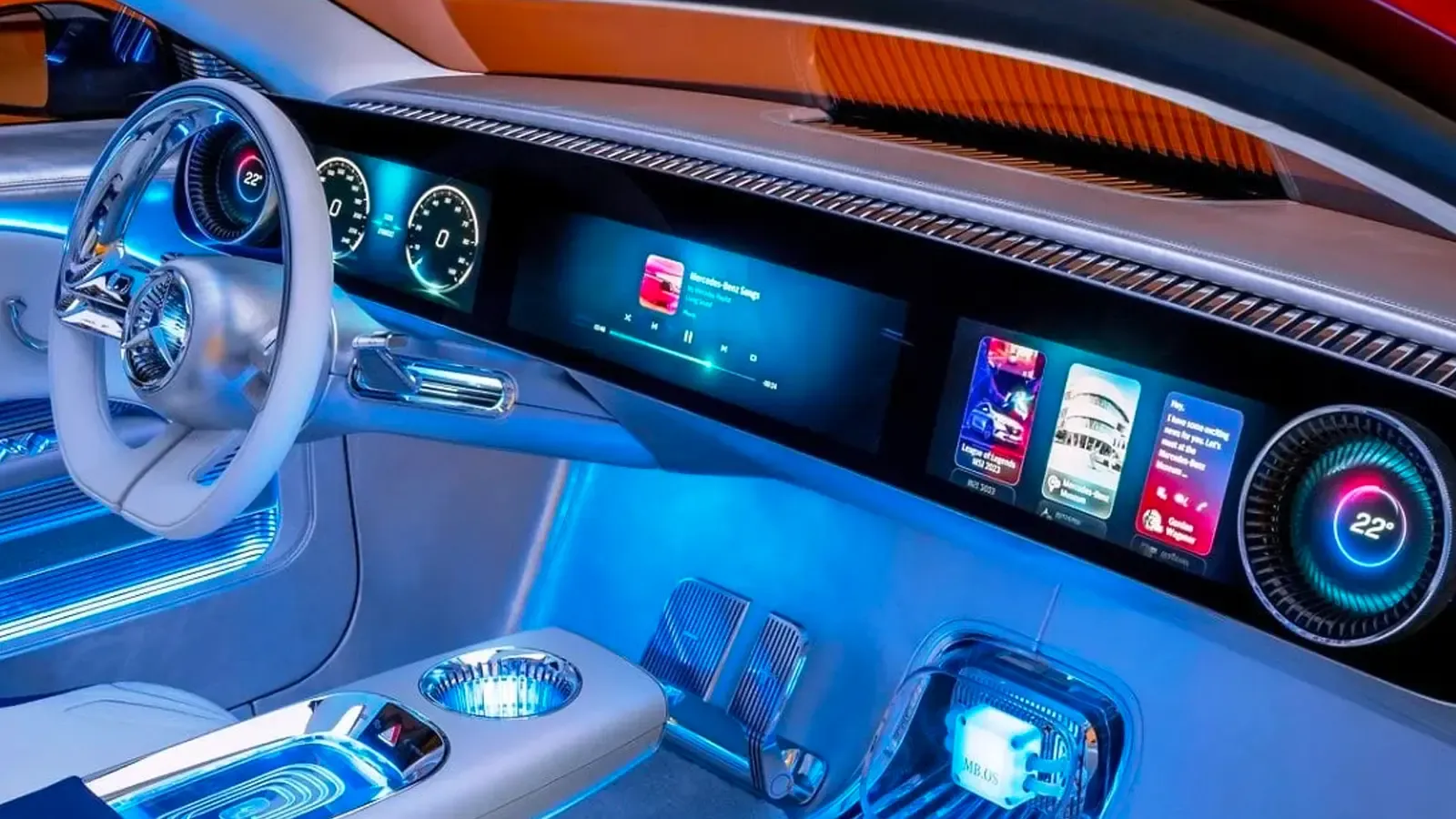 Mercedes Electric CLA interior