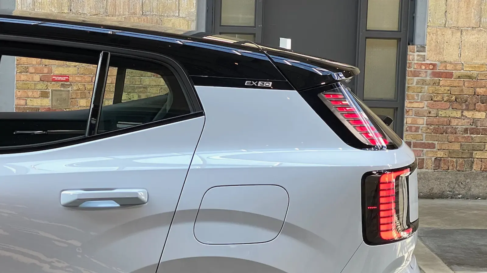 2025 Volvo EX30 exterior close up to the side