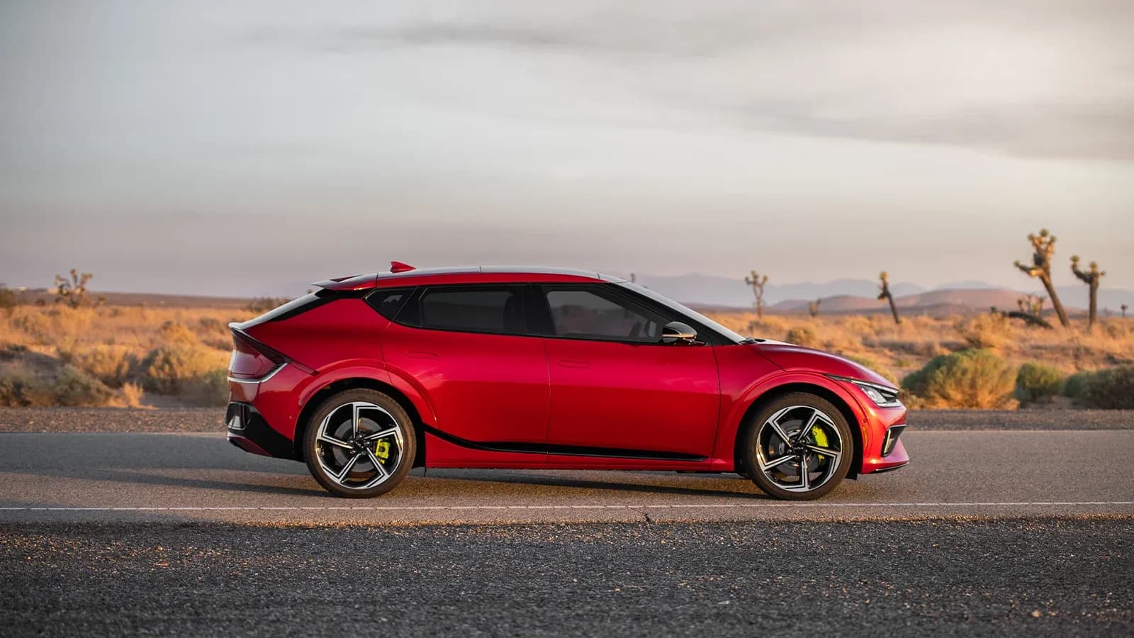 Red KIA EV6