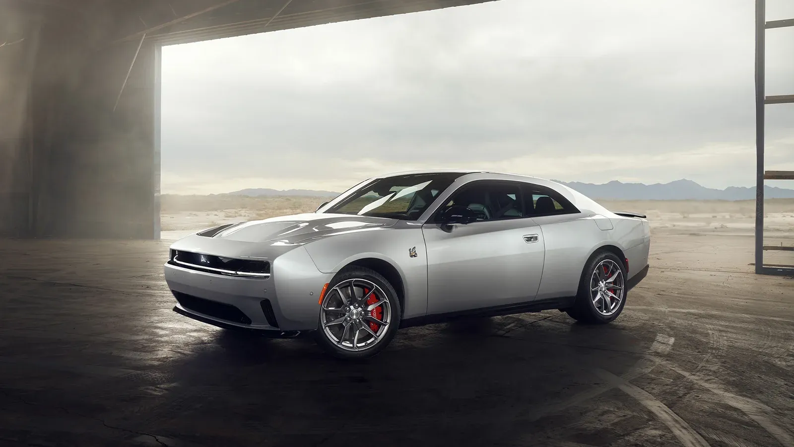 Silver Dodge Charger Daytona EV