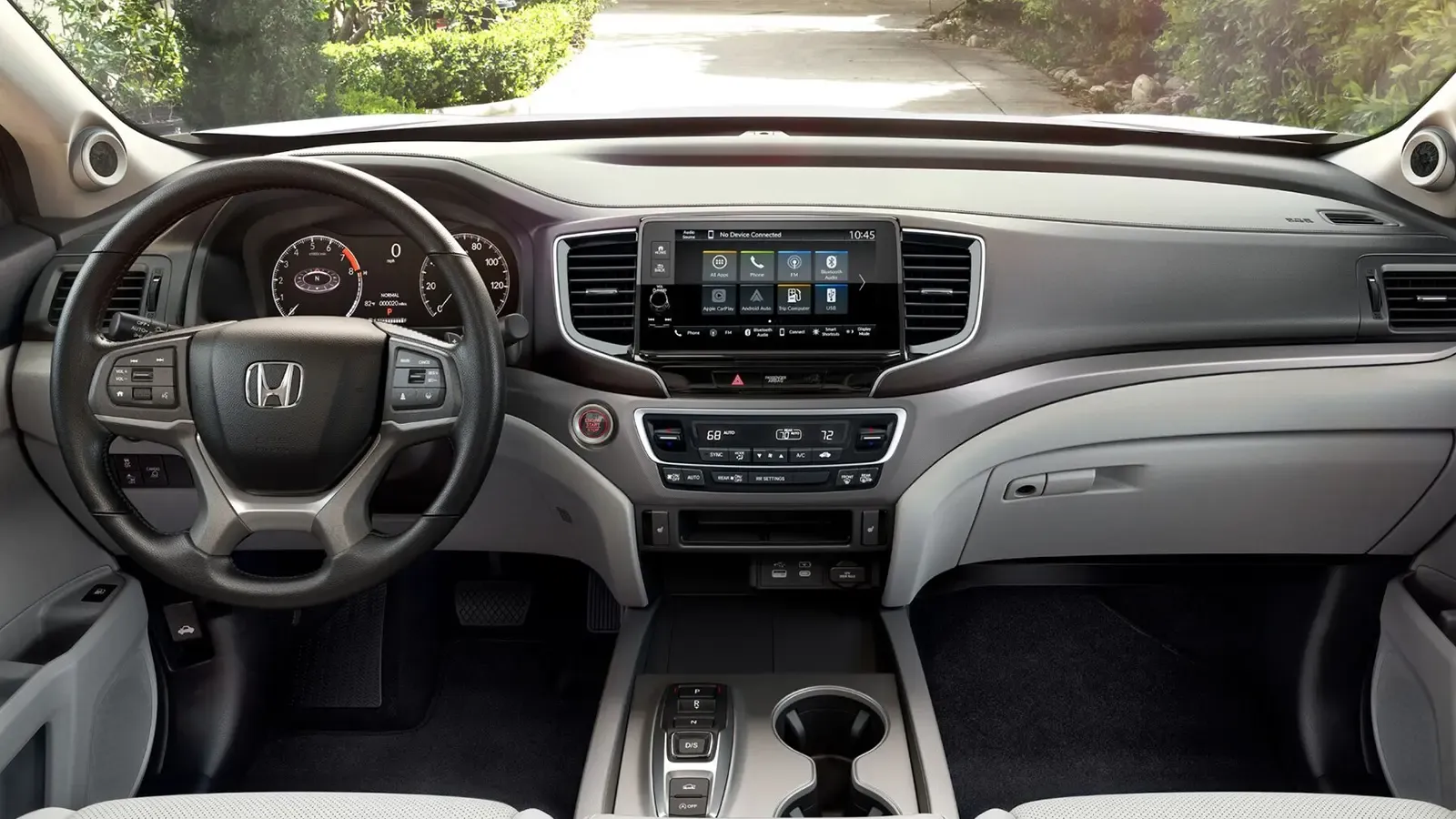 The drivers side interior of a 2025 Honda ridgeline