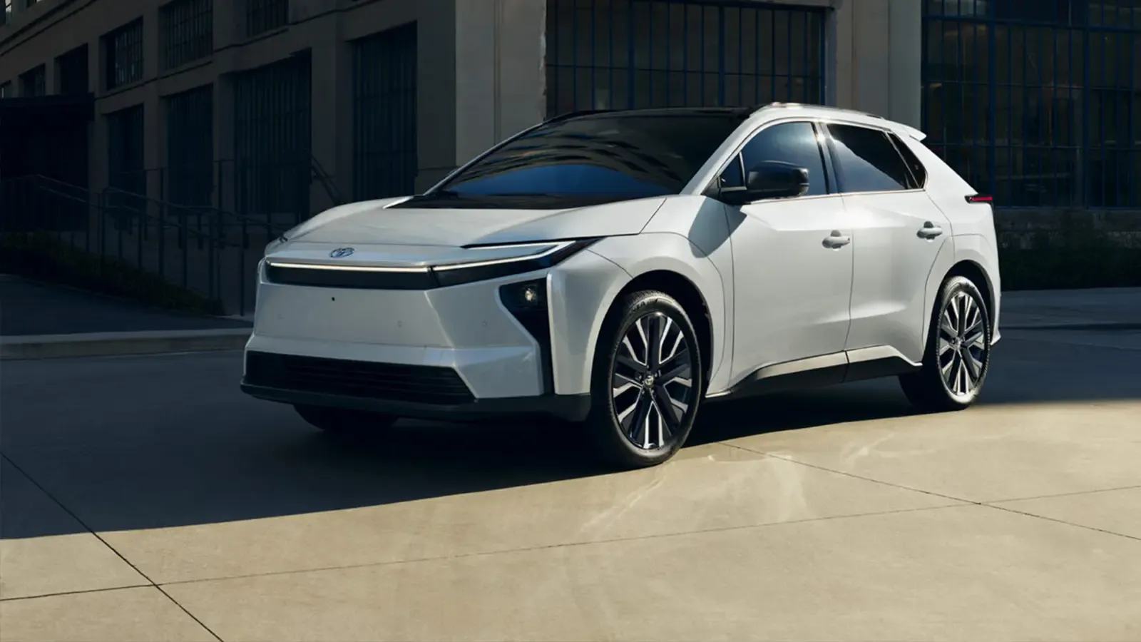 a white 2026 Toyota bZ