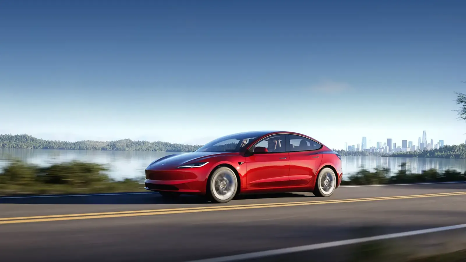A tesla model 3