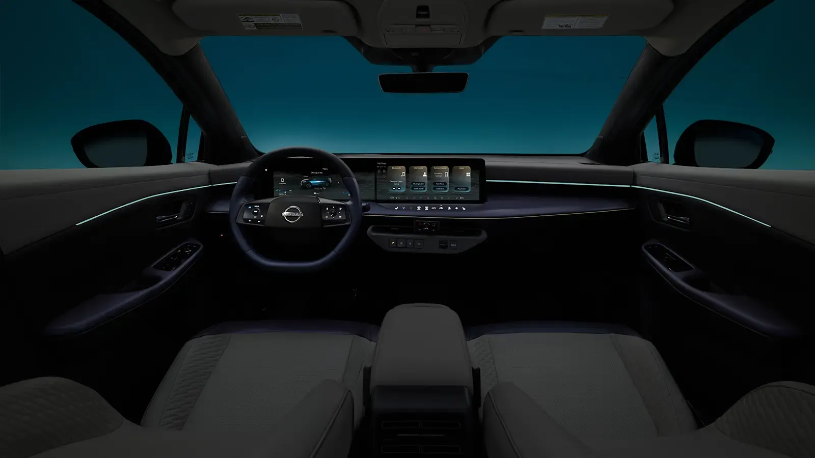 A 2026 Nissan Leaf driver dashboard