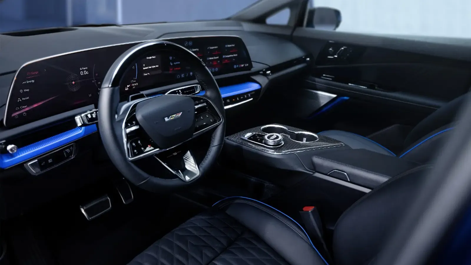 A 2026 Cadillac Optiq V Drivers Side View