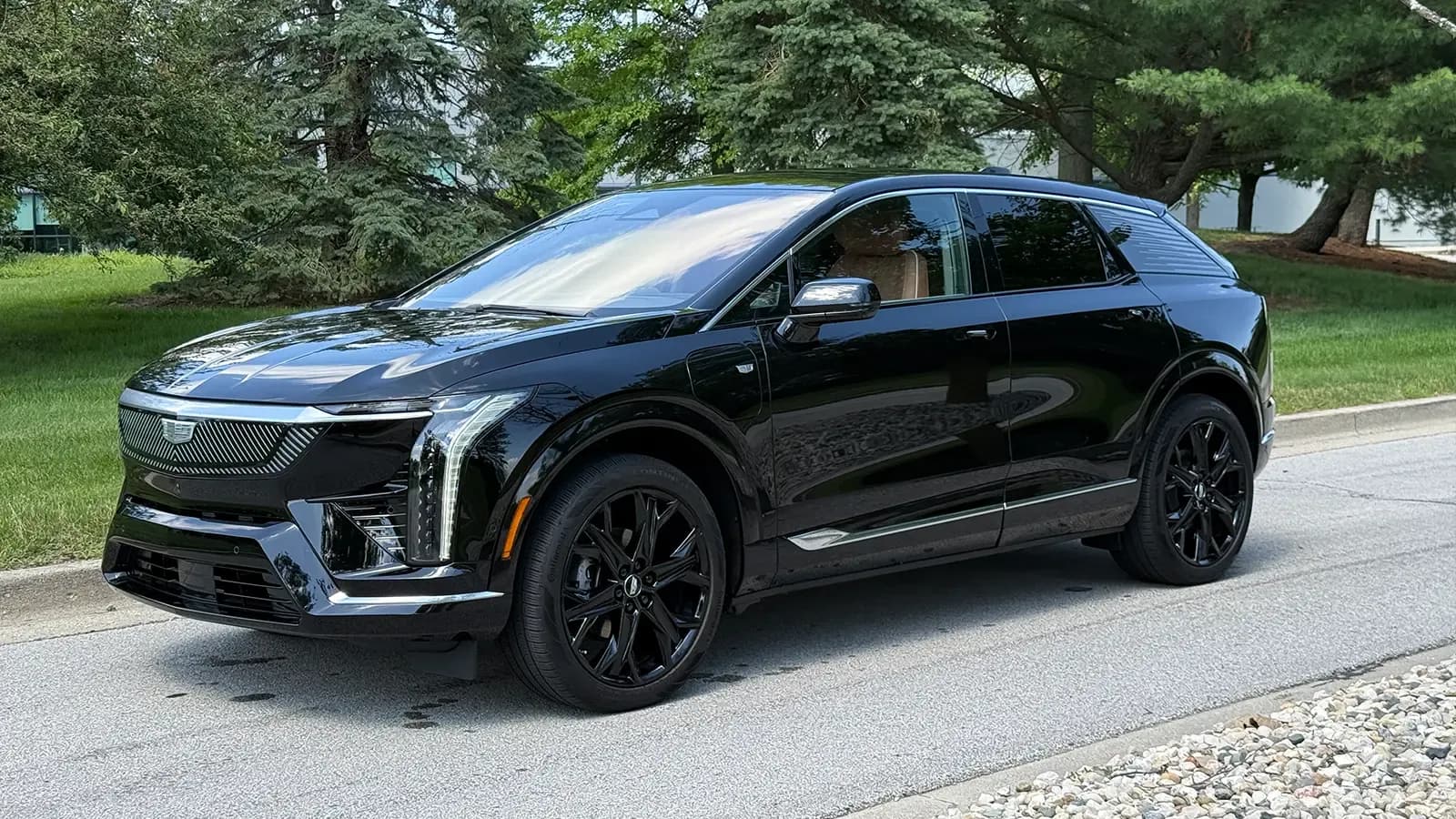 A black 2025 Cadillac Optiq