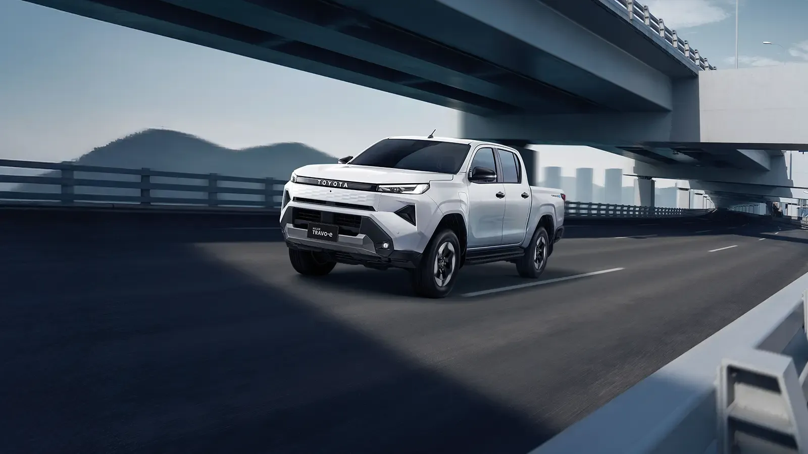 A white 2026 Toyota Hilux
