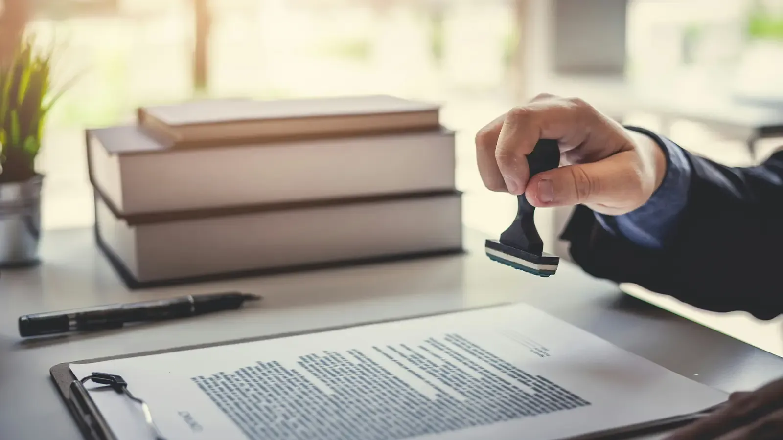 A legal document signing