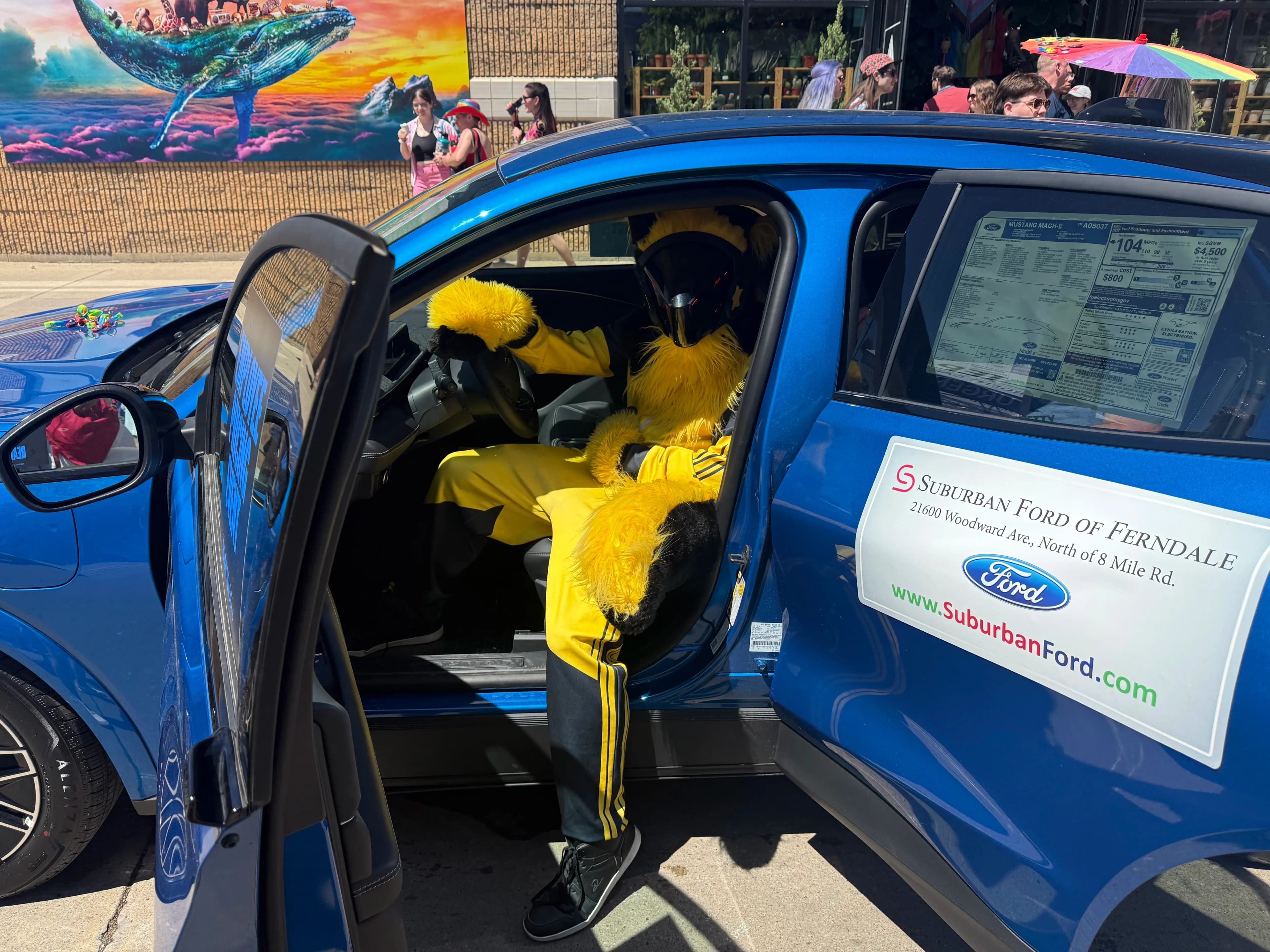 Mach-E Drove a Bunch OF Attention at the Pride Celebration in Ferndale
