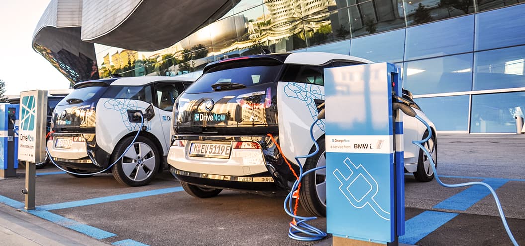BMW i models plugged in
