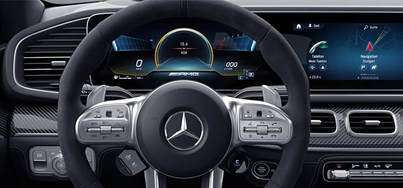Mercedes Benz AMG CLE 53 interior steering wheel