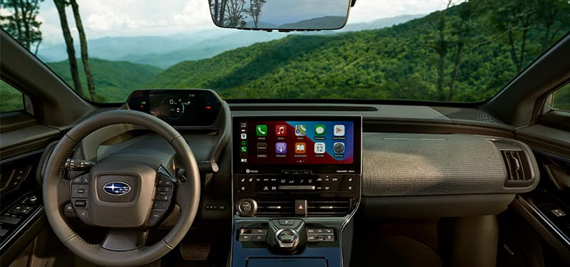 2023 Subaru Solterra interior front row