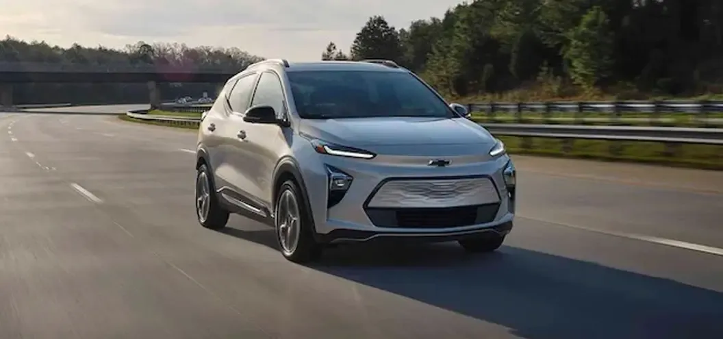 2022 Chevy Bolt EUV Driving on Highway