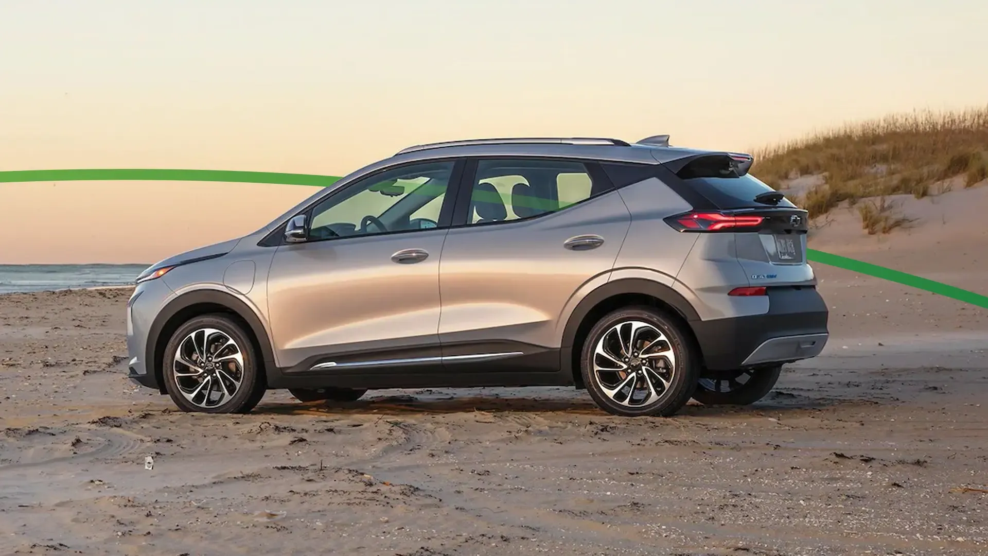 2022 Chevy Bolt EUV parked on beach