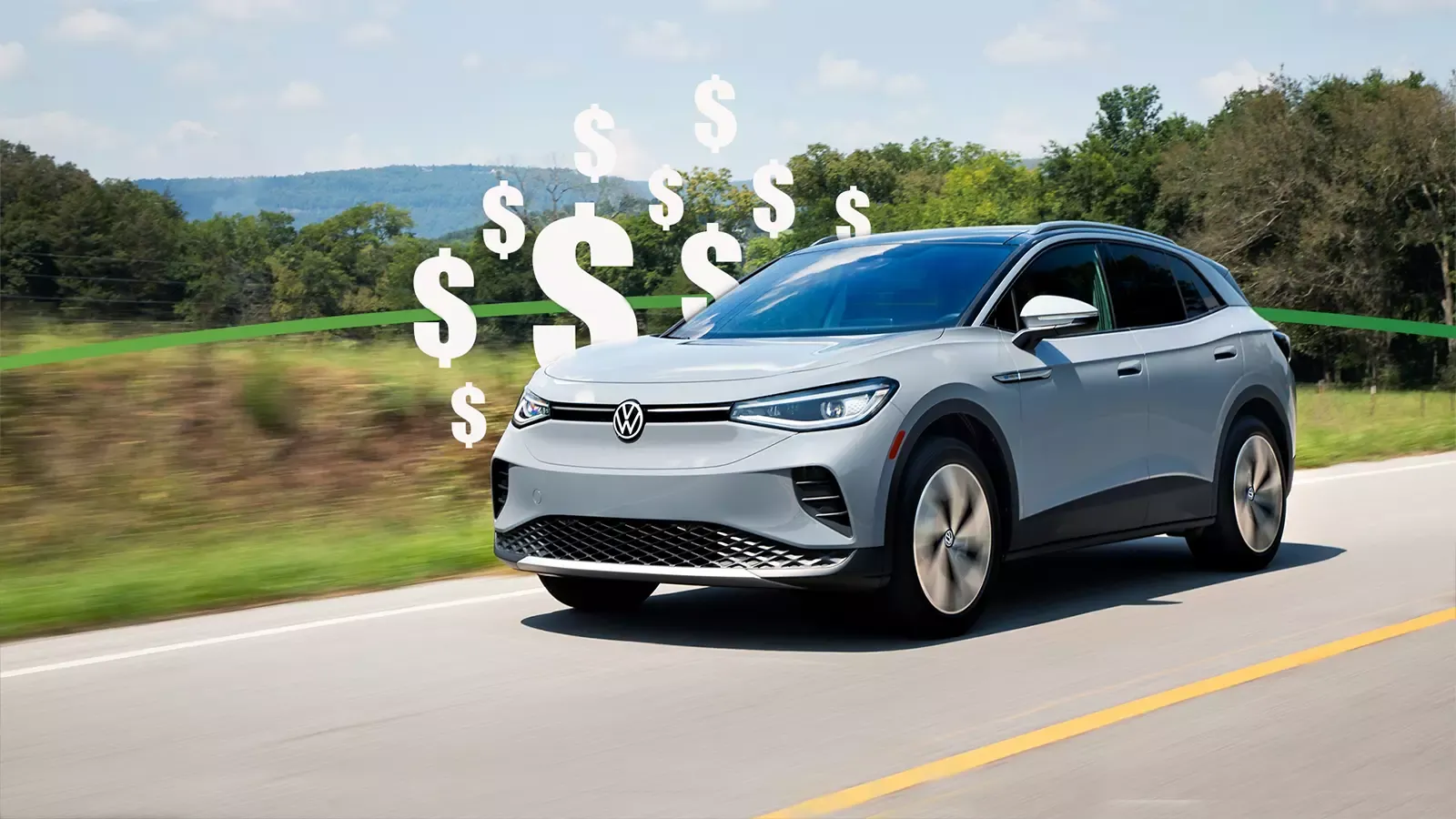 electric vehicle on road saving you money