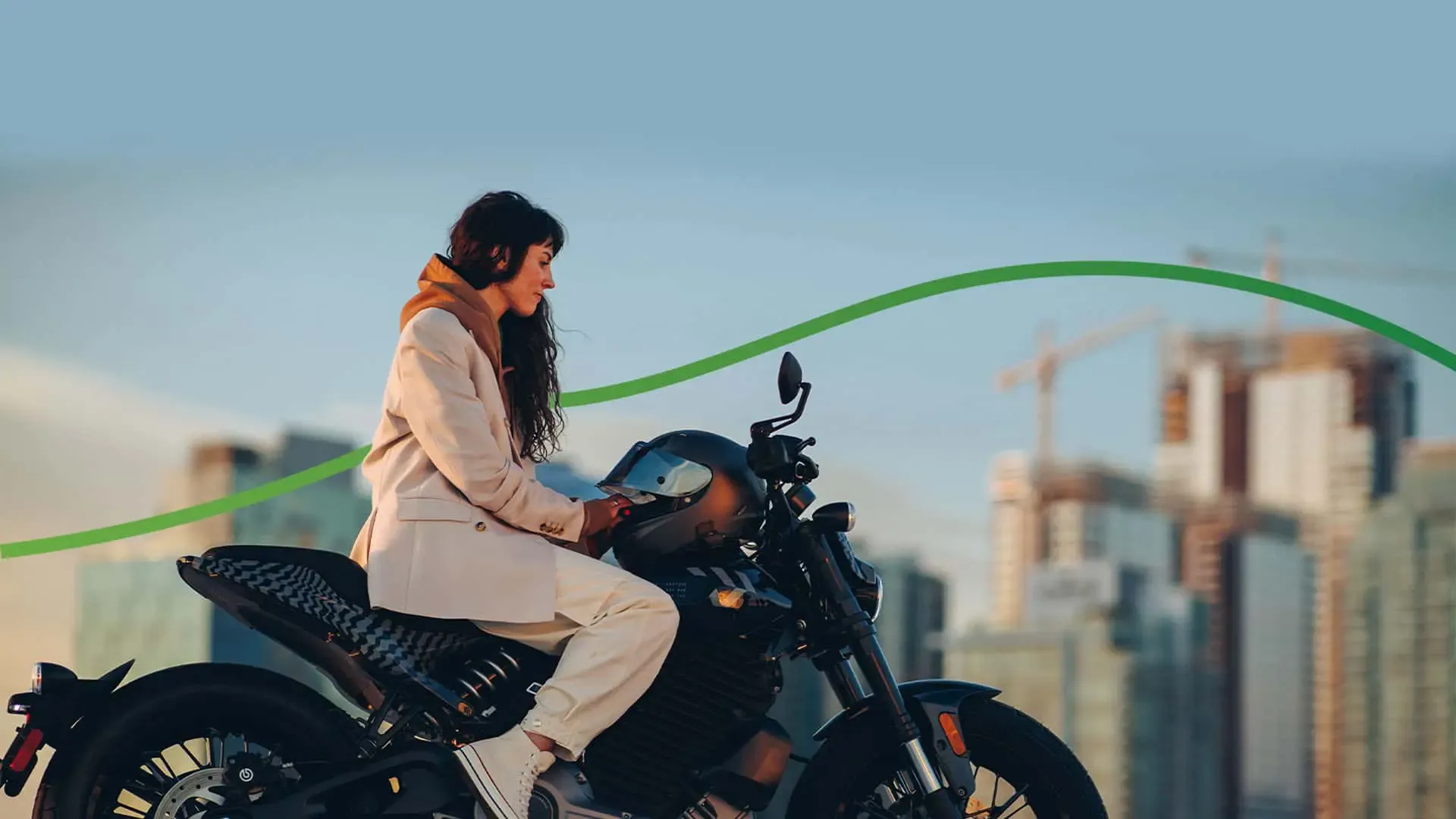Woman on Motorcycle