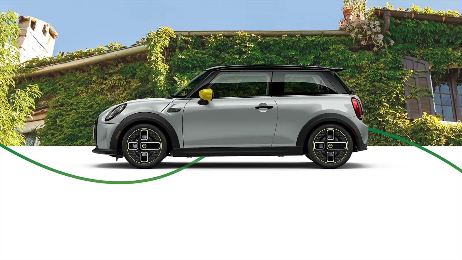 profile shot of a cooper s electric
