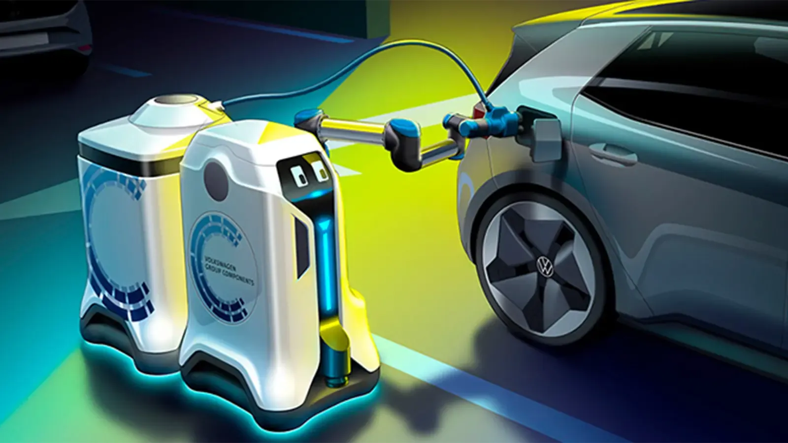 VW Charing Robot Charging VW