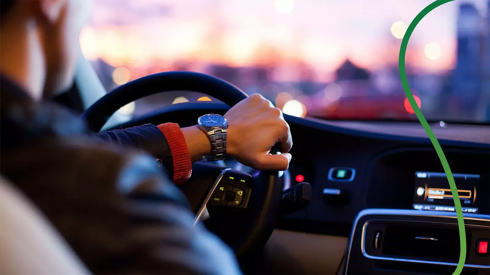 man driving ev