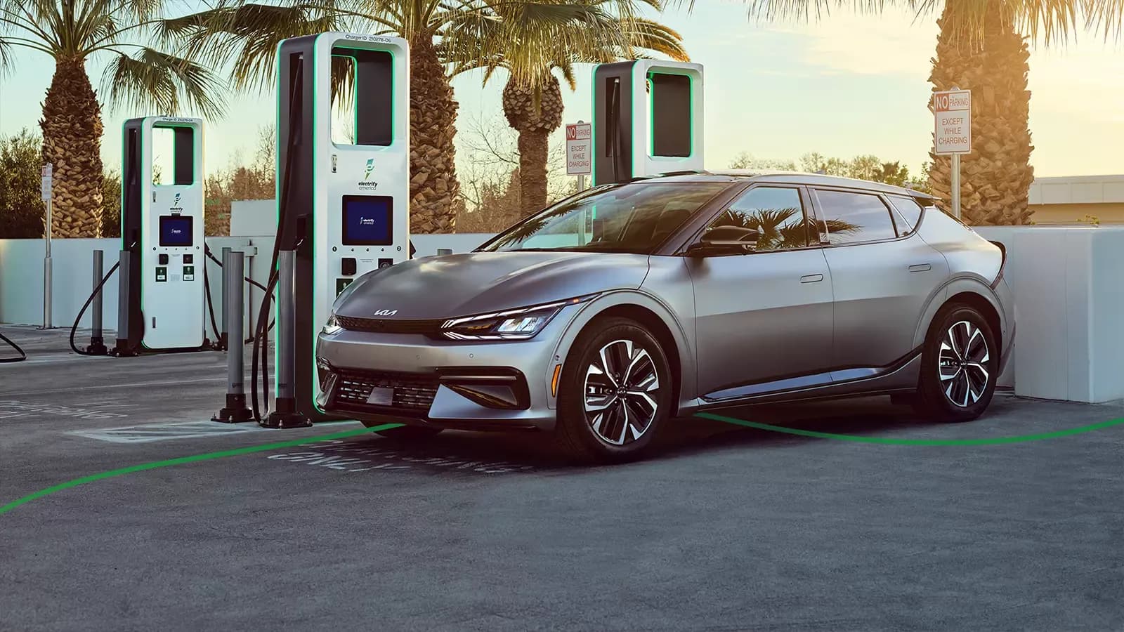 electric car at a charging